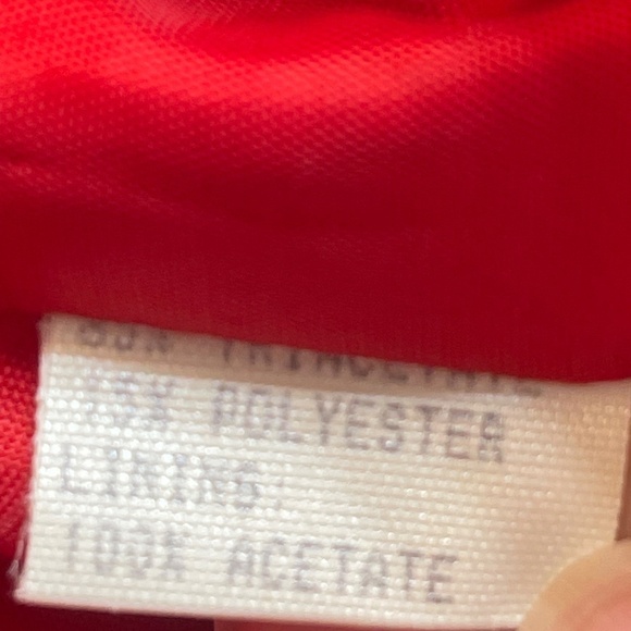 Vintage Carolina Herrera Studio Red Long Sleeve Sheath Dress – Size Women’s 6 - Picture 11 of 12